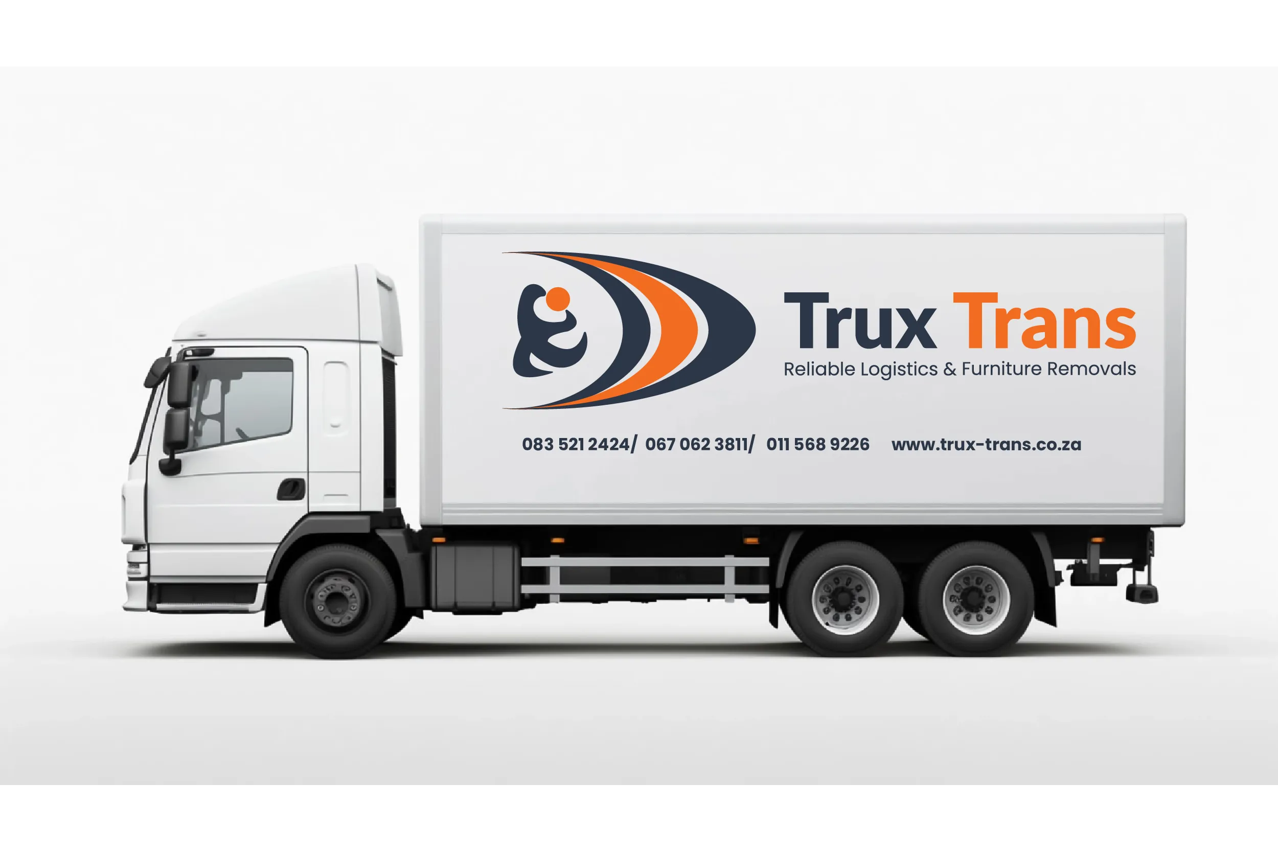 Trux Trans logistics truck on highway